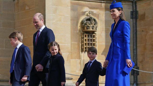 Los príncipes de Gales y sus hijos. (Getty)