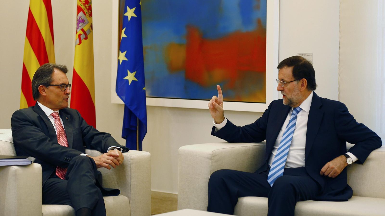 Foto: Fotografía de archivo del presidente en funciones de la Generalitat, Artur Mas, y el presidente en funciones del Gobierno, Mariano Rajoy. (Reuters)