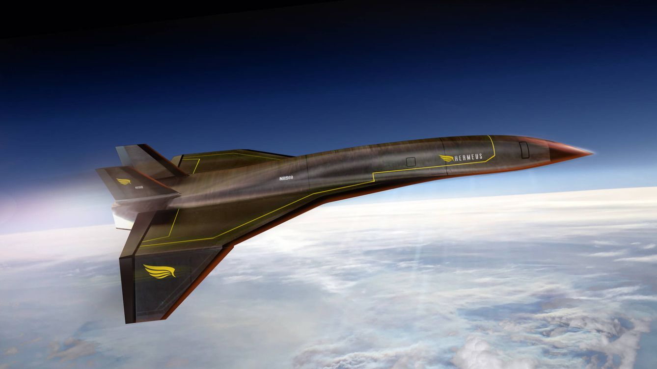 Foto: El Ejército del Aire norteamericano tendrá un nuevo avión supersónico: el Quarterhorse. (Hermeus)