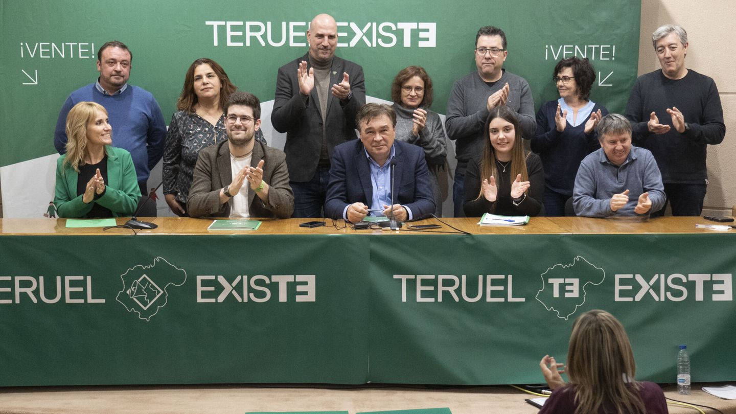 Momento del congreso celebrado por Teruel Existe. (EFE/Antonio García)