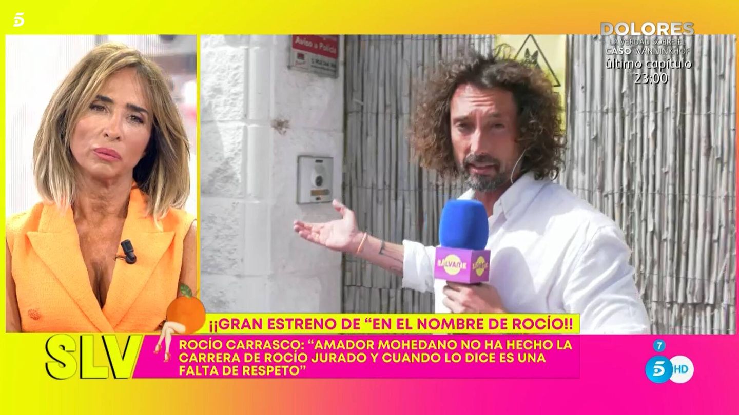 María Patiño y José Antonio León, en 'Sálvame'. (Mediaset)