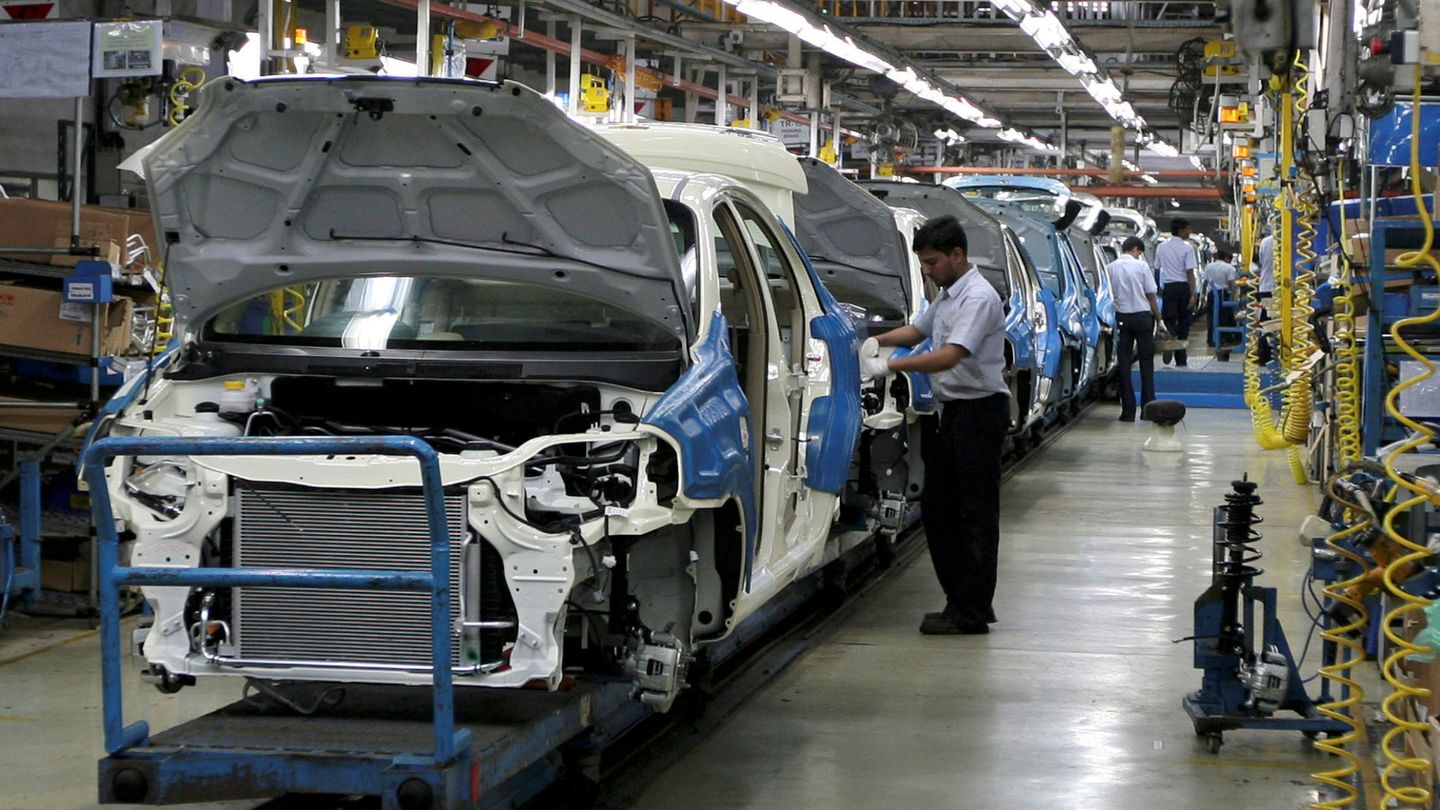 Planta de fabricación de GM en India. (Reuters)