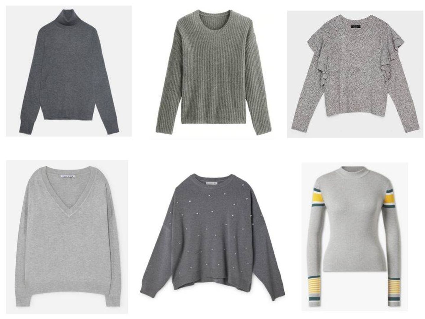 Una ración de jerséis grises para tu colección.