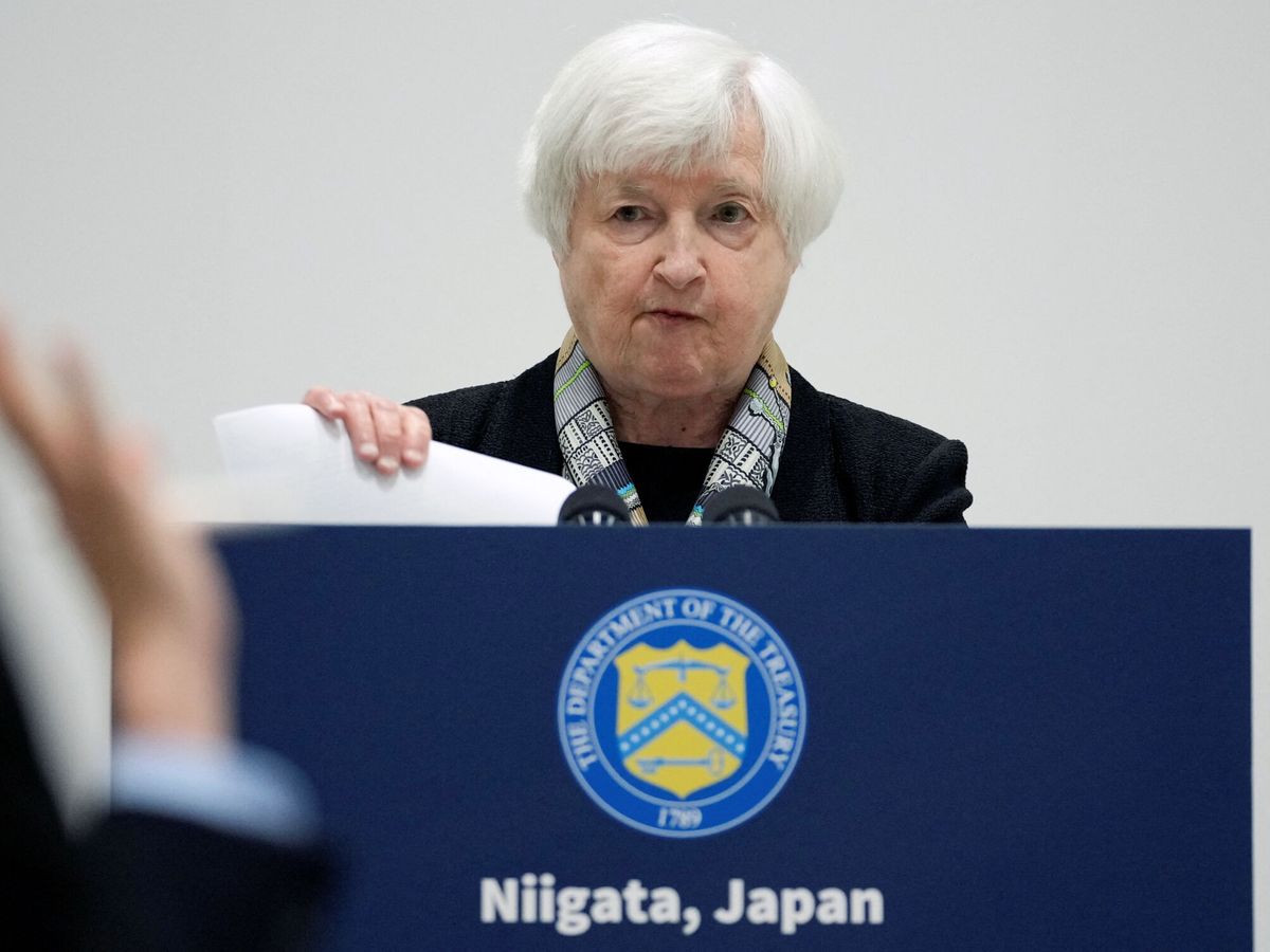 Foto: La secretaria del Tesoro de EEUU, Janet Yellen. (Reuters/Pool/Shuji Kajiyama)