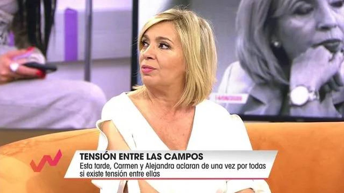 Carmen Borrego, en el programa de Emma García. (Telecinco).