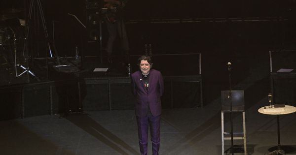 Foto: Joaquin Sabina durante su concierto "Lo niego todo" en mayo de 2017 en el Auditorio Nacional de Ciudad de México. (EFE) 