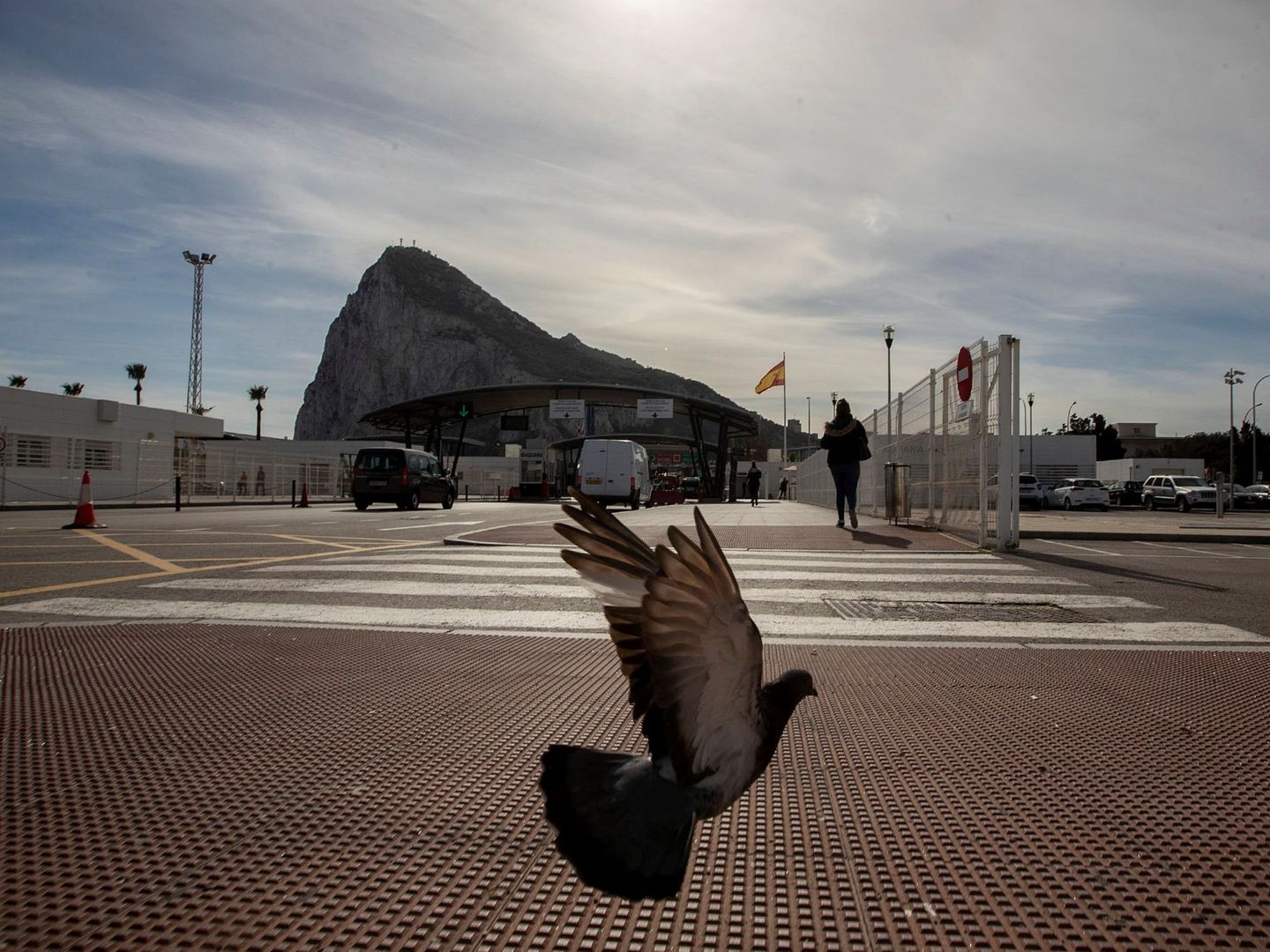 Frontera entre España y Gibraltar. (EFE)
