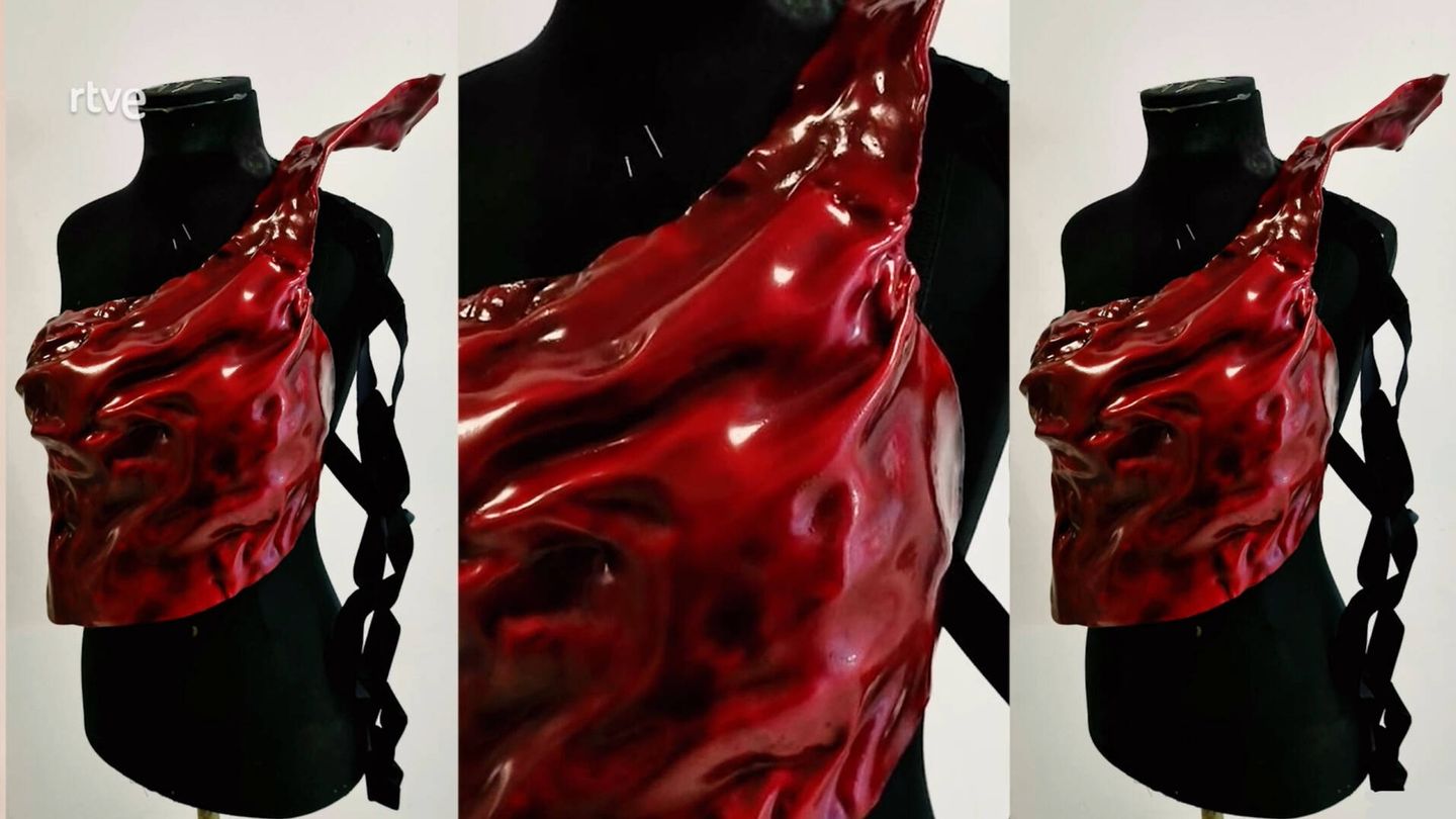 El corpiño escultura, en detalle. (RTVE)