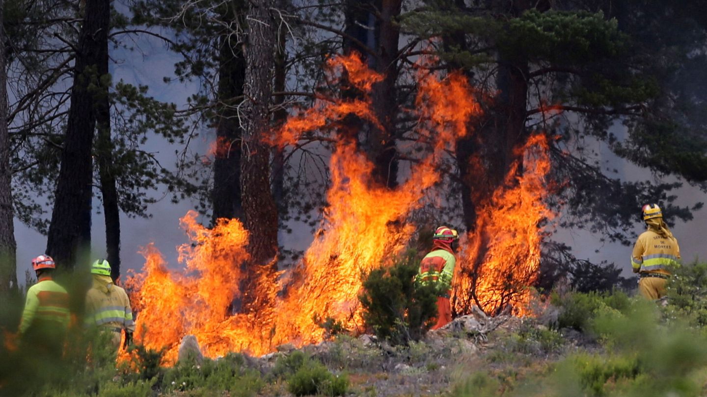 Fuego en la Sierra de la Culebra. (Reuters)