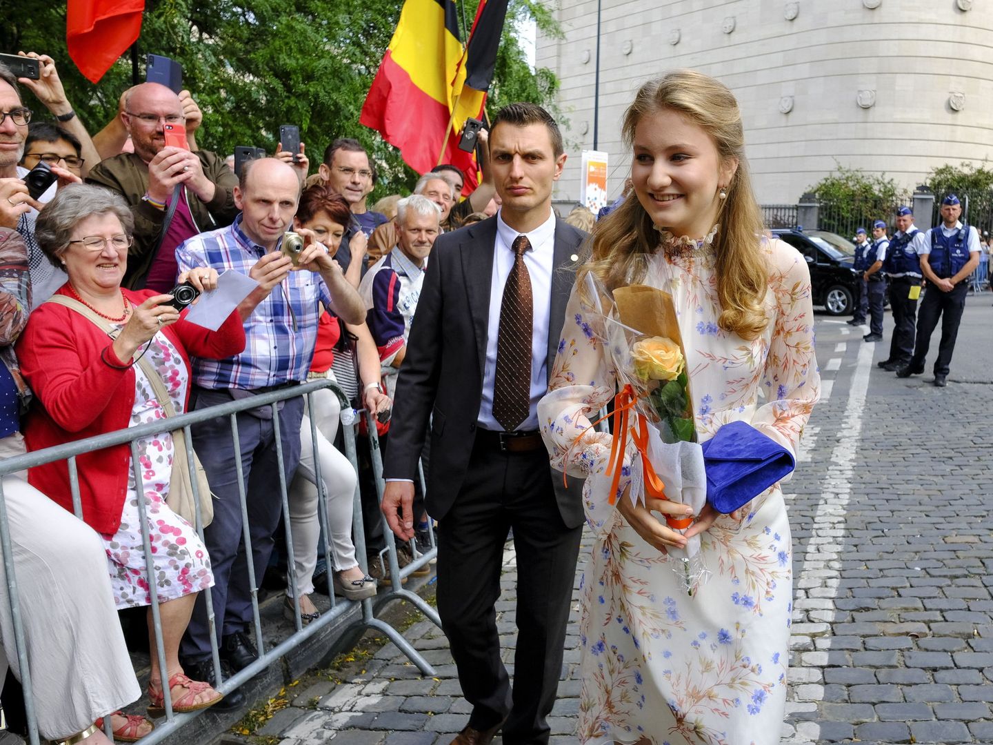 La princesa Elisabeth, en el Día Nacional de Bélgica. (EFE)