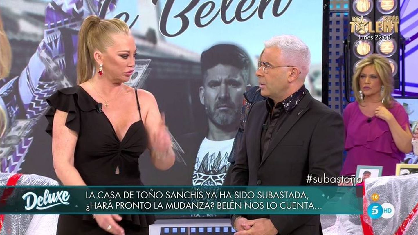 Belén y Jorge Javier, en 'Sábado Deluxe'. (Telecinco).
