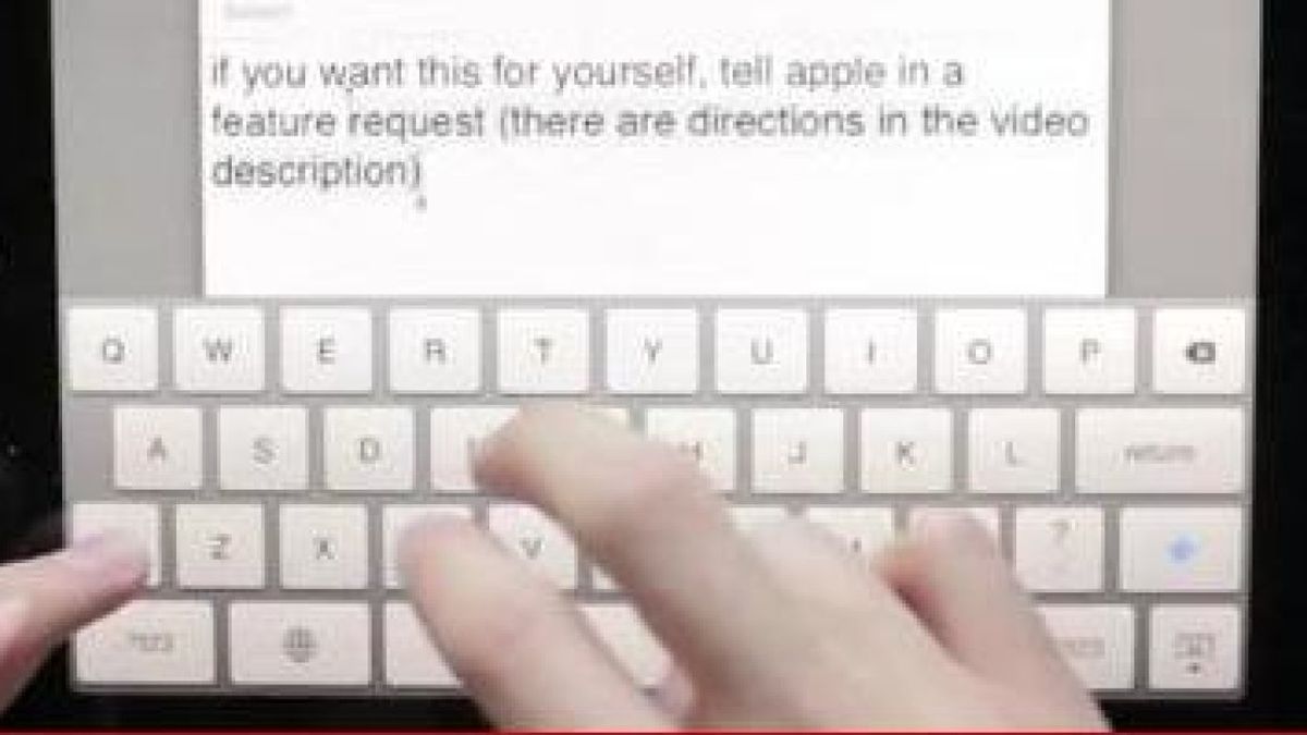 Un usuario revoluciona el teclado virtual del iPad