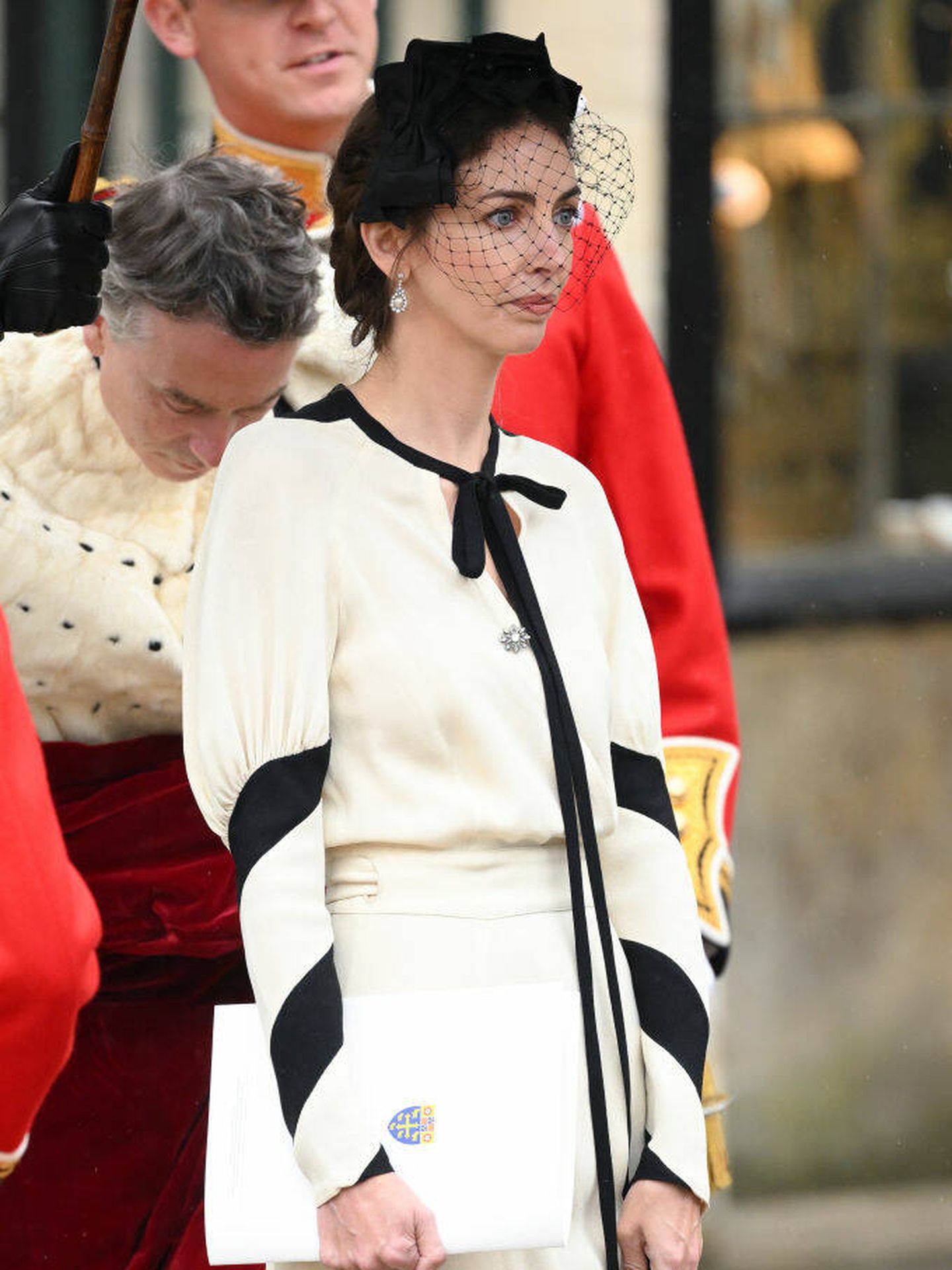El look de Rose Hanbury en la coronación de Carlos III. (Getty Images)