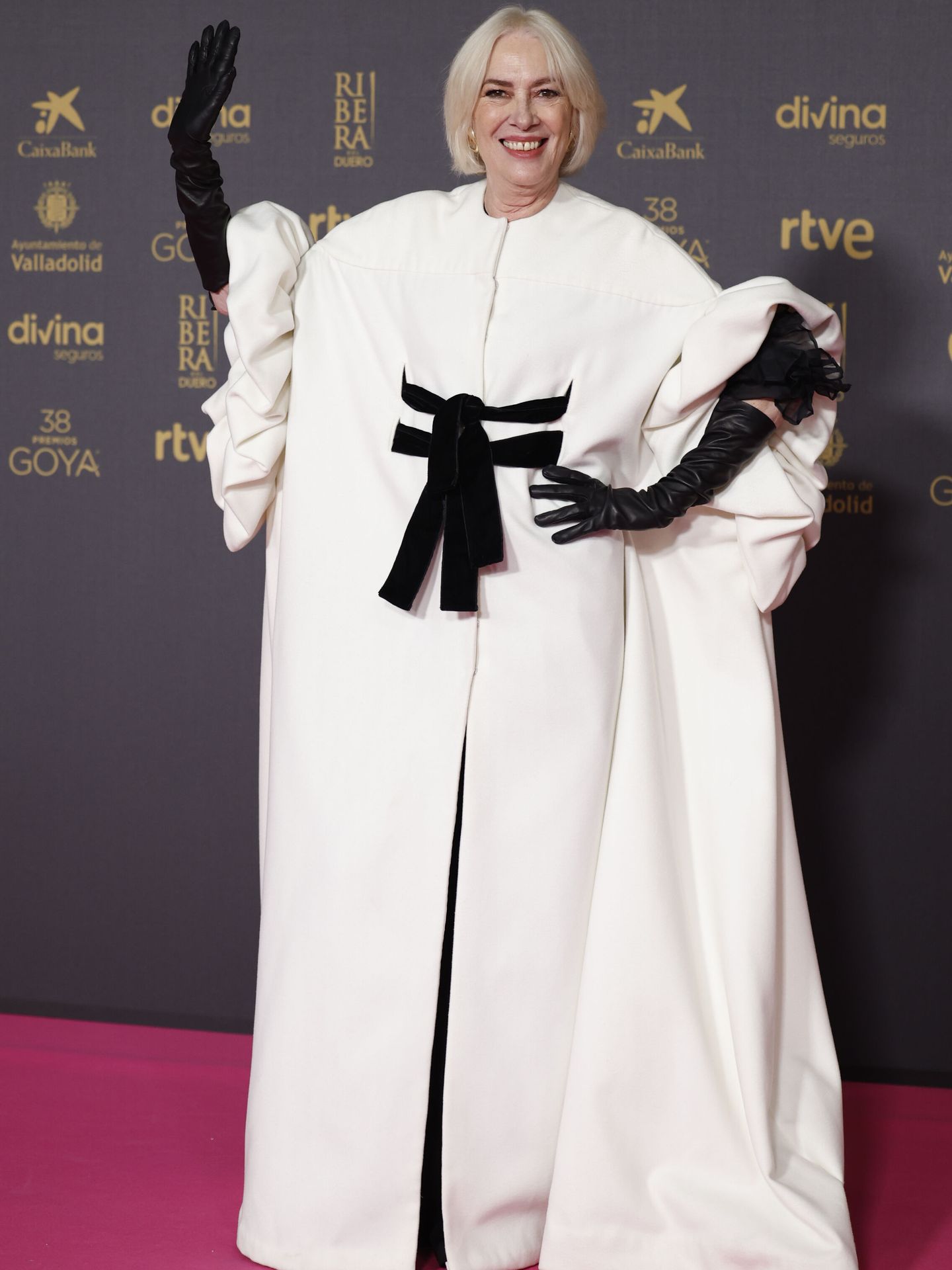 VALLADOLID, 10 02 2024.- La actriz Susi Sánchez posa a su llegada a la ceremonia de entrega de la 38 edición de los Premios Goya, este sábado en Valladolid. EFE  Mariscal 