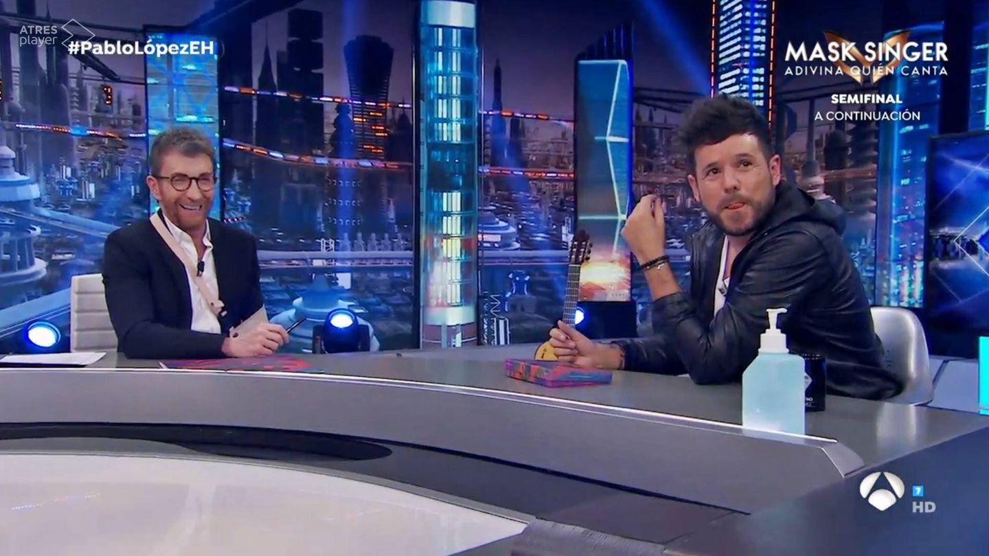 Pablo Motos y Pablo López en 'El hormiguero'. (Atresmedia Televisión)