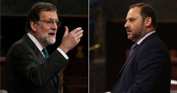 Foto: Mariano Rajoy y José Luis Ábalos durante la moción de censura | Reuters/Cordon