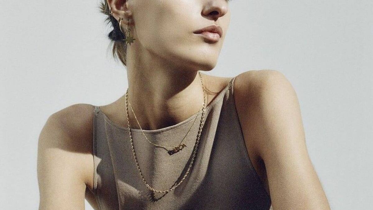 Victoria Matossian, una modelo de la jet en la pasarela de la Mercedes-Benz Fashion Week