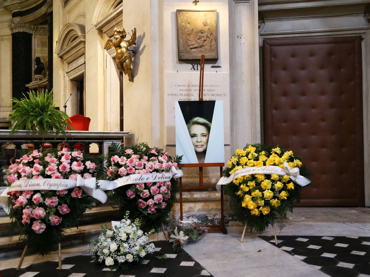 Foto: Funeral de Ira de Fürstenberg en Roma. (Gtres)