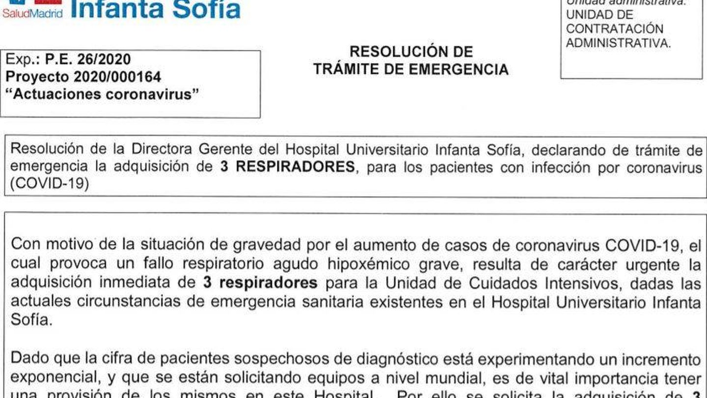 Fuente: Hospital Universitario Infanta Sofía.