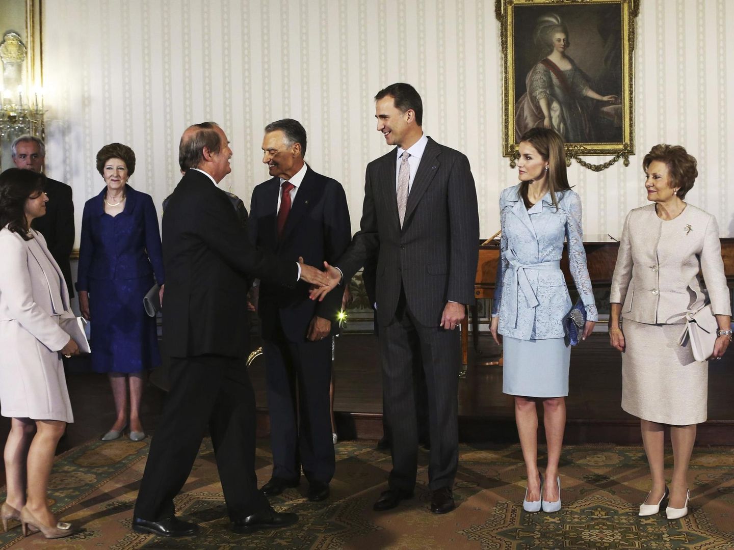 Dom Duarte, en un encuentro con los Reyes en 2014. (Reuters)