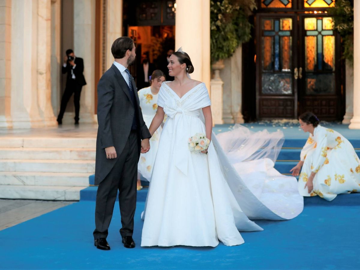 Foto: Philippos de Grecia y Nina Flohr, recién casados. (Gtres)