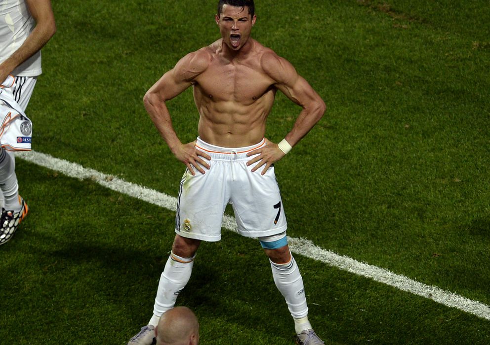 Foto: Cristiano Ronaldo celebra el cuarto tanto de la final de Champions (AP).