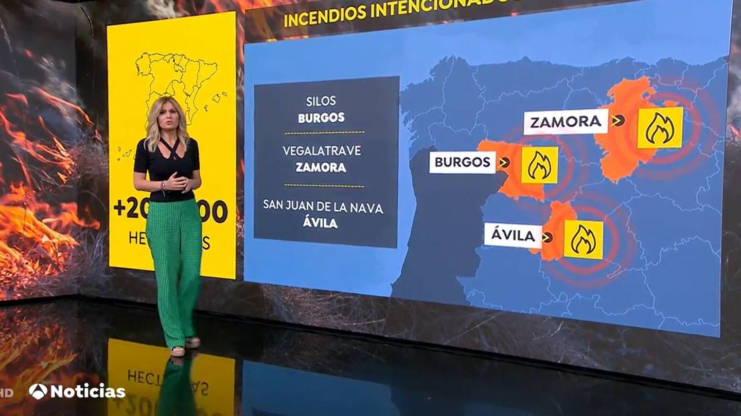Sandra Golpe en 'Antena 3 Noticias'. (Atresmedia Televisión)