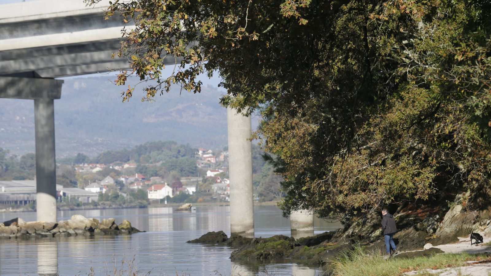 Foto: Inmediaciones del puente de Taragoña (A Coruña) donde apareció el móvil de Diana Quer. (EFE)