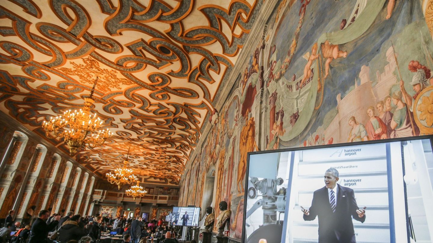 Espectacular detalle del interior del palacio que se pudo ver durante la visita de Obama en 2016. (EFE EPA/Michael Kappeler)