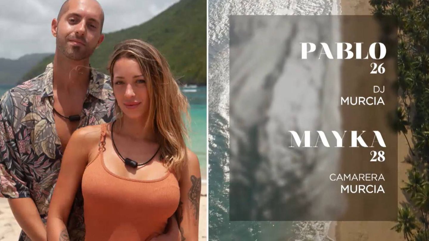 Ficha de Pablo y Mayka. (Mediaset)