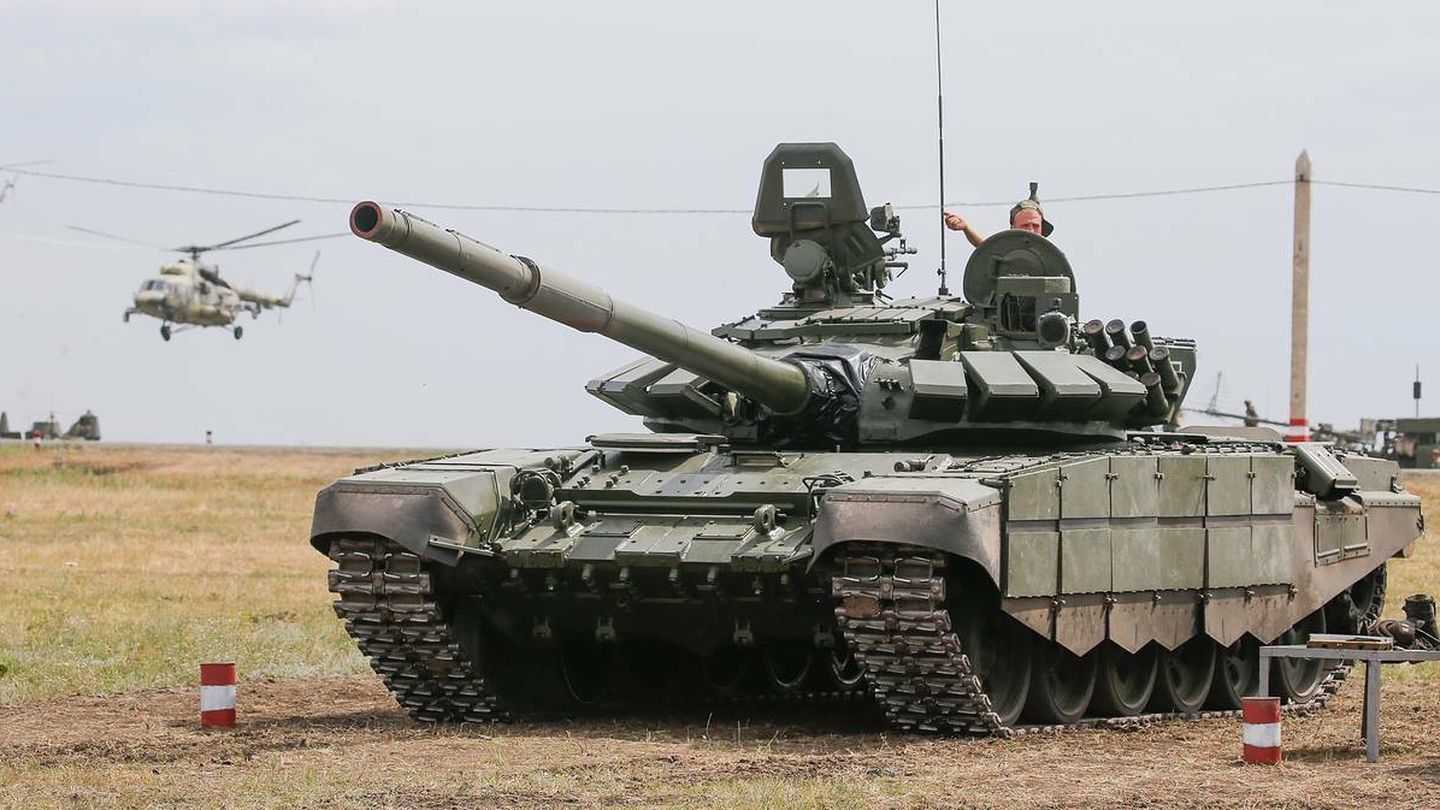 Carro de combate ruso T-72B3M. (TASS)