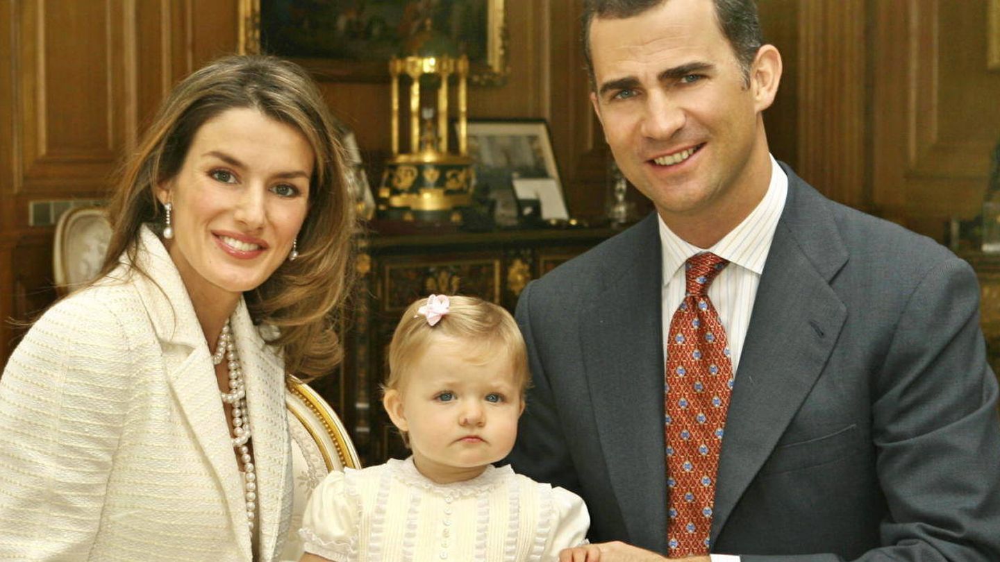 Leonor, en la foto oficial de su primer cumpleaños. (Casa Real)