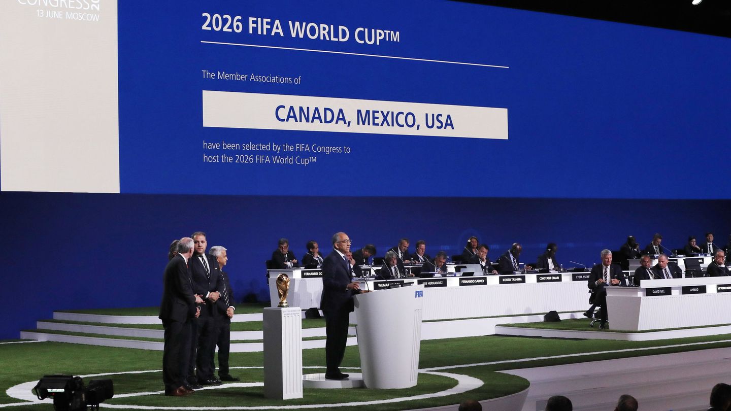El congreso de la FIFA en el que se adjudicó a Canadá, México y Estados Unidos el Mundial de 2026.