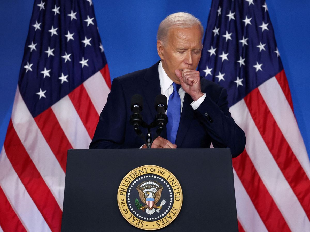 Foto: El presidente estadounidense, Joe Biden, durante la cumbre de la OTAN. (Reuters)