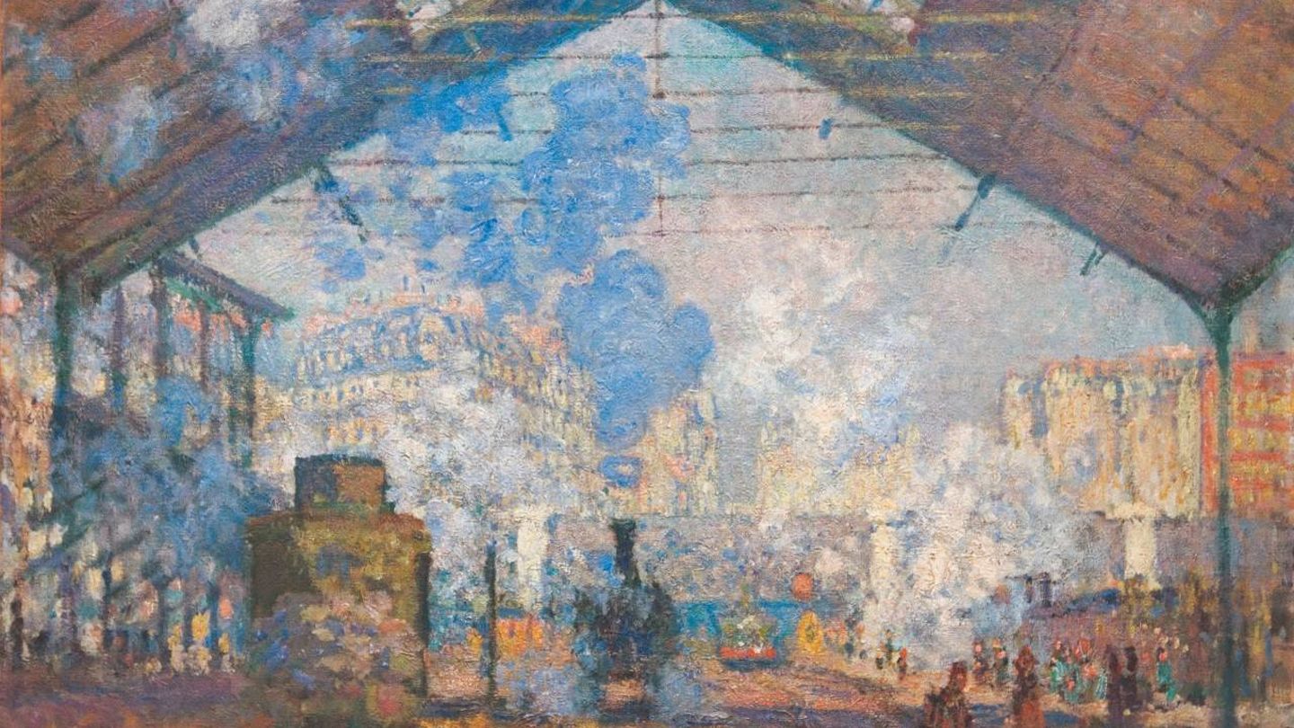 Monet - 'Gare Saint Lazare' (óleo sobre lienzo, 1877)