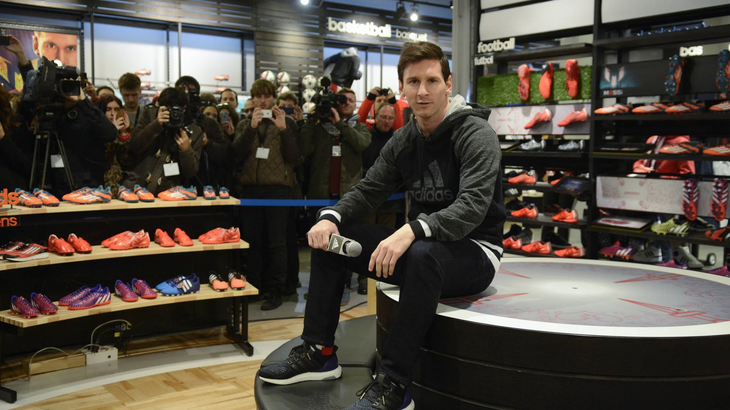 El jugador de fútbol Leo Messi en la inauguración de la tienda adidas en Barcelona (Robert Marquardt/Getty Images)