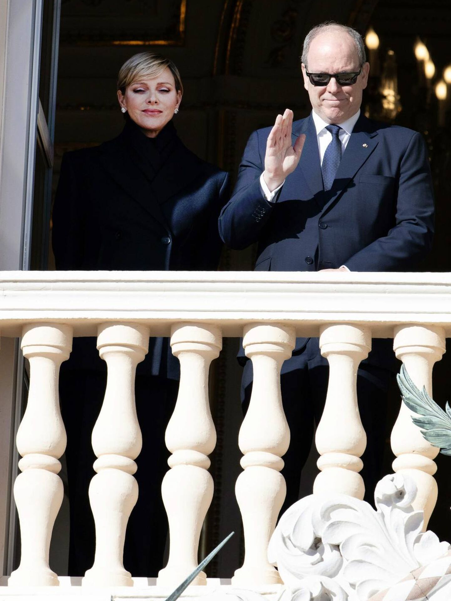 Charlène de Mónaco, junto a su marido en las celebraciones de Santa Devota. (Cordon Press)
