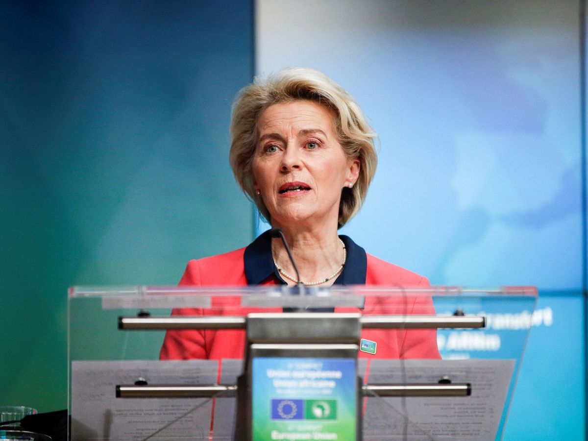 Foto: La presidenta de la Comisión, Ursula von der Leyen. (Johanna Geron/EFE)