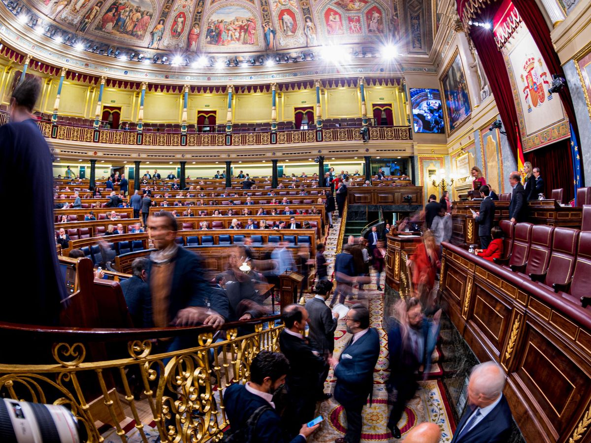 Foto: Vista general del hemiciclo del Congreso de los Diputados. (EFE/Fernando Villar)