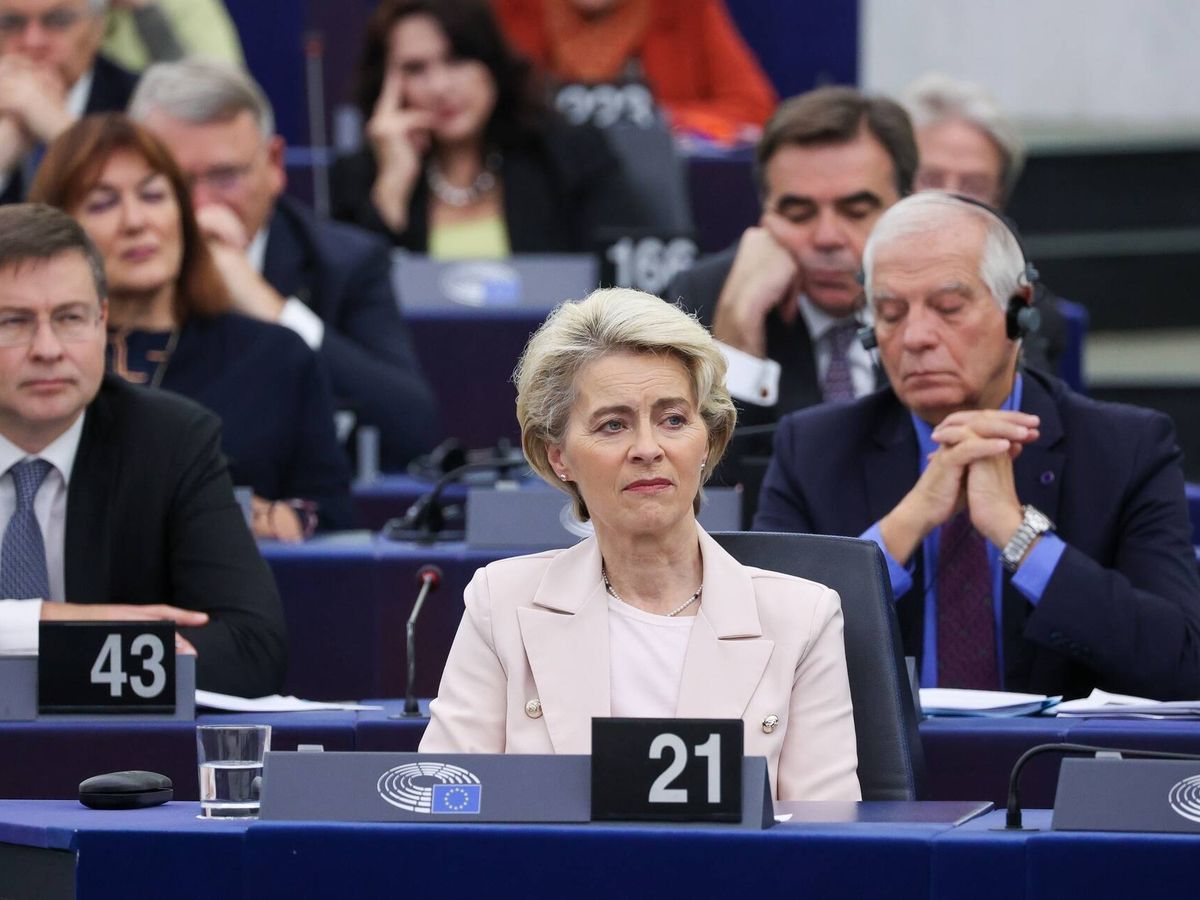Foto: Ursula von der Leyen en el Parlamento Europeo. (EFE/EPA/Julien Warnand)