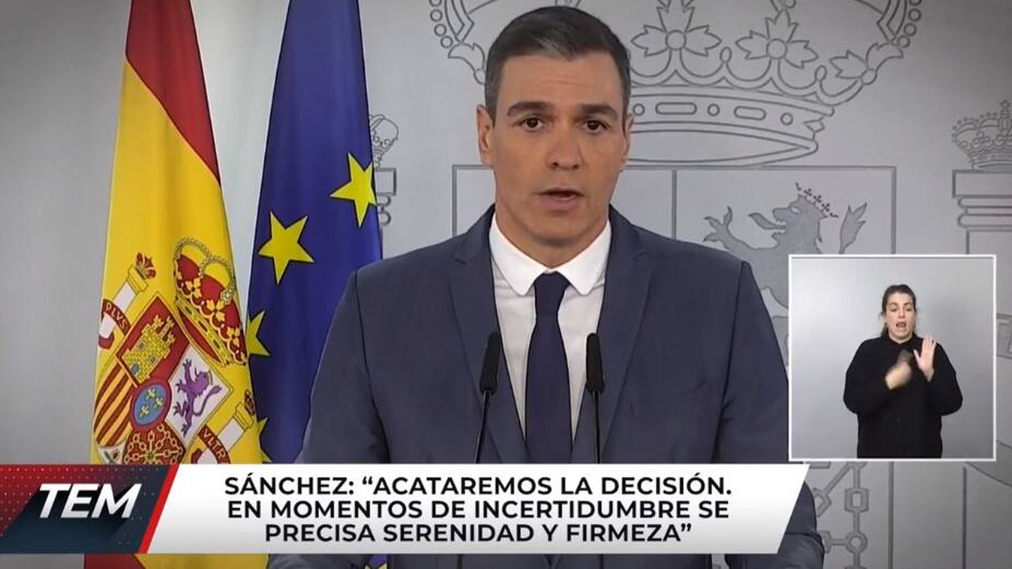 El presidente del Gobierno, Pedro Sánchez. (Mediaset)