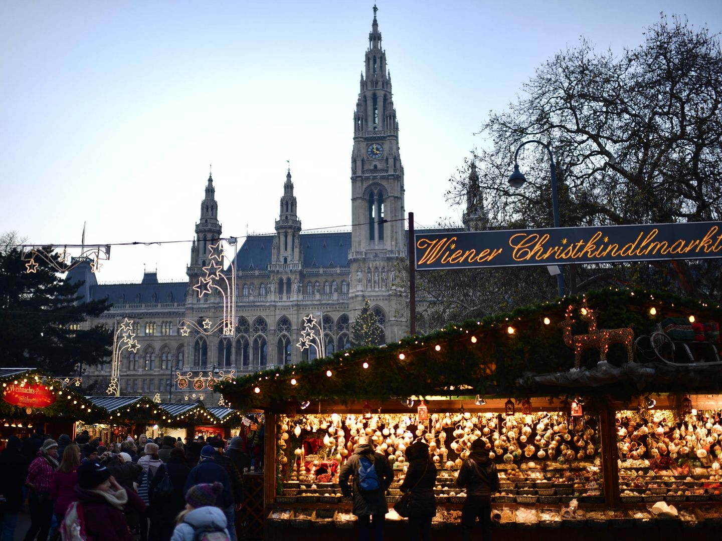 Mercado de Navidad en Viena. (Getty).