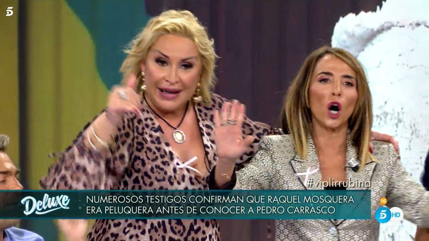 Raquel Mosquera y María Patiño, en 'Sábado Deluxe'. (Telecinco)