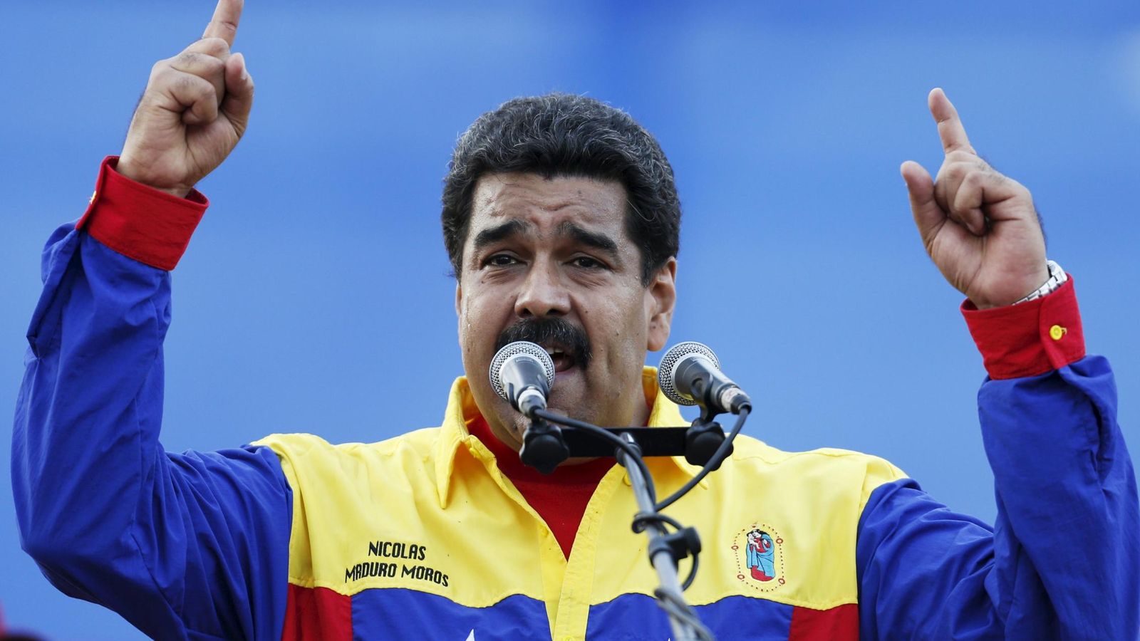 Foto: Nicolás Maduro durante un acto de la campaña electoral en Caracas. (Reuters)