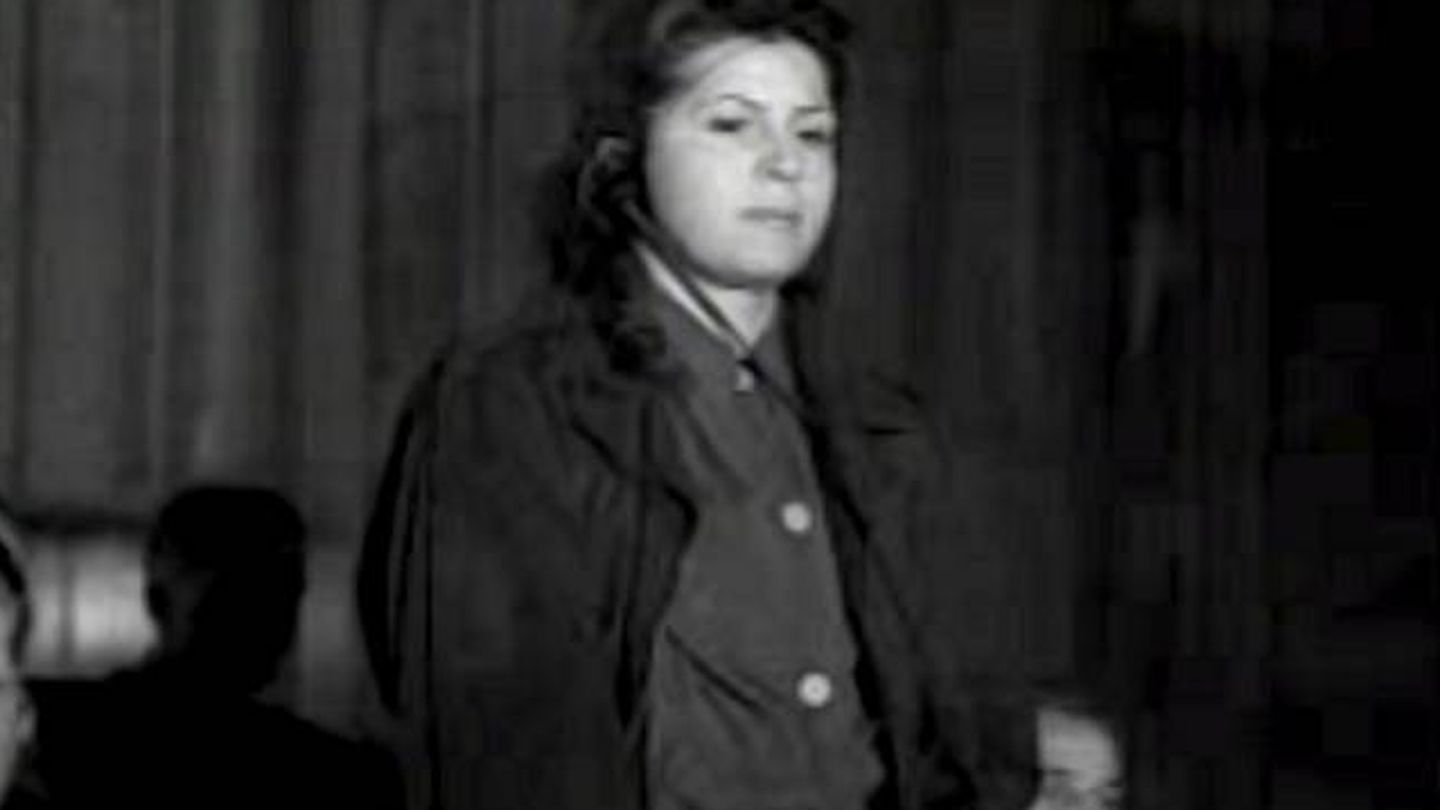 Luise Danz, durante el primer juicio de Auschwitz. (CC/Wikimedia Commons)