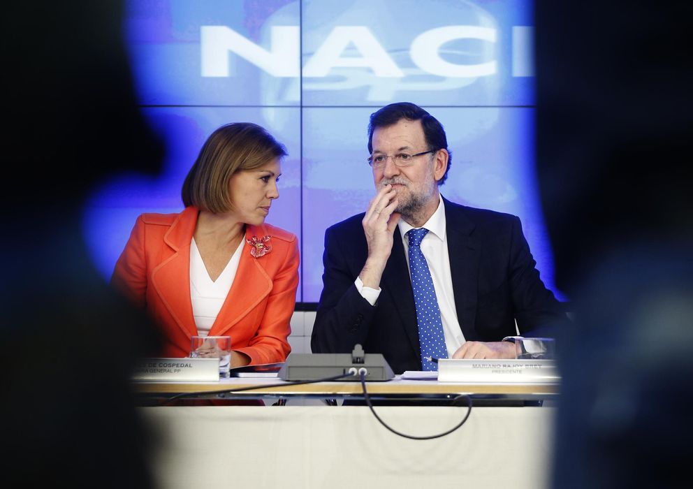 Foto: María Dolores de Cospedal y Mariano Rajoy. (Reuters)