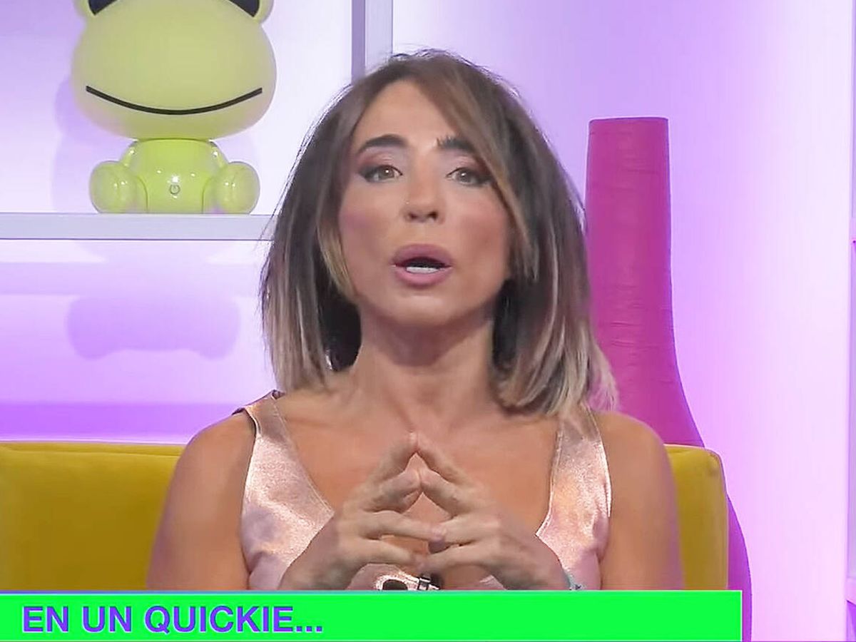 Foto: La presentadora María Patiño. (Youtube)