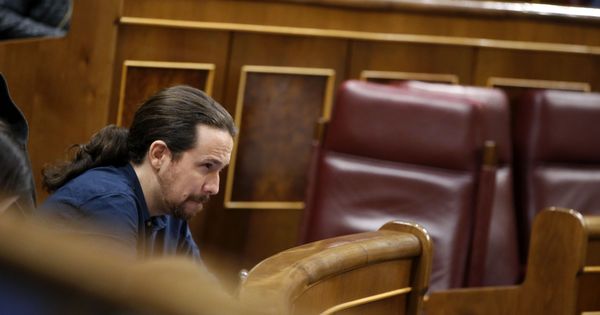 Foto: Pablo Iglesias en el Pleno del Congreso. (EFE)