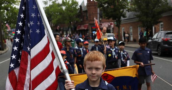 Foto: Miembros de los Boy Scouts durante el Memorial Day de Estados Unidos. (Reuters)