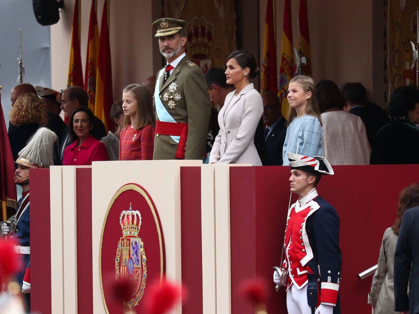 La Familia Real en el palco. (Reuters)